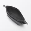 MUJI Wrinkle Nylon Gusset Pouch Dark Gray S 16.5×11×6 Cm