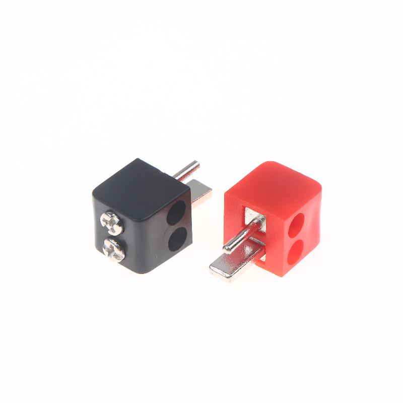 2/6 Stück Schraubklemmenblock-Steckverbinder 2-polig Din Hi-Fi-Lautsprecher-Stecker Steckverbinder Rot Schwarz Elektrogeräte-Stecker Steckverbinder