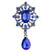 Women's Luxury Rhinestone Alloy Brooch Pin Large Waterdrop Pendent Party Jewelry