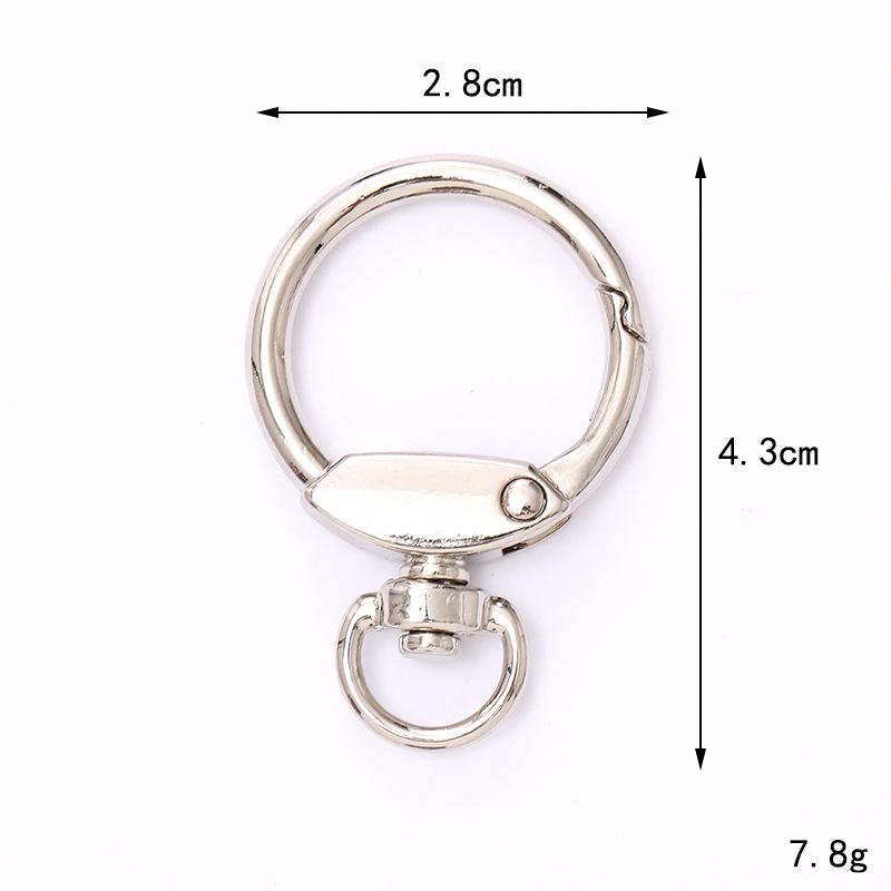 Yi Lian Schmuck Zinklegierung Herzplatte Schlüsselanhänger mit Karabinerverschluss