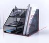 File Shelf Iron Multi-layer Folder Desk Storage Bookshelf Desk Student Stationery Information Storage Rack Office Supplies