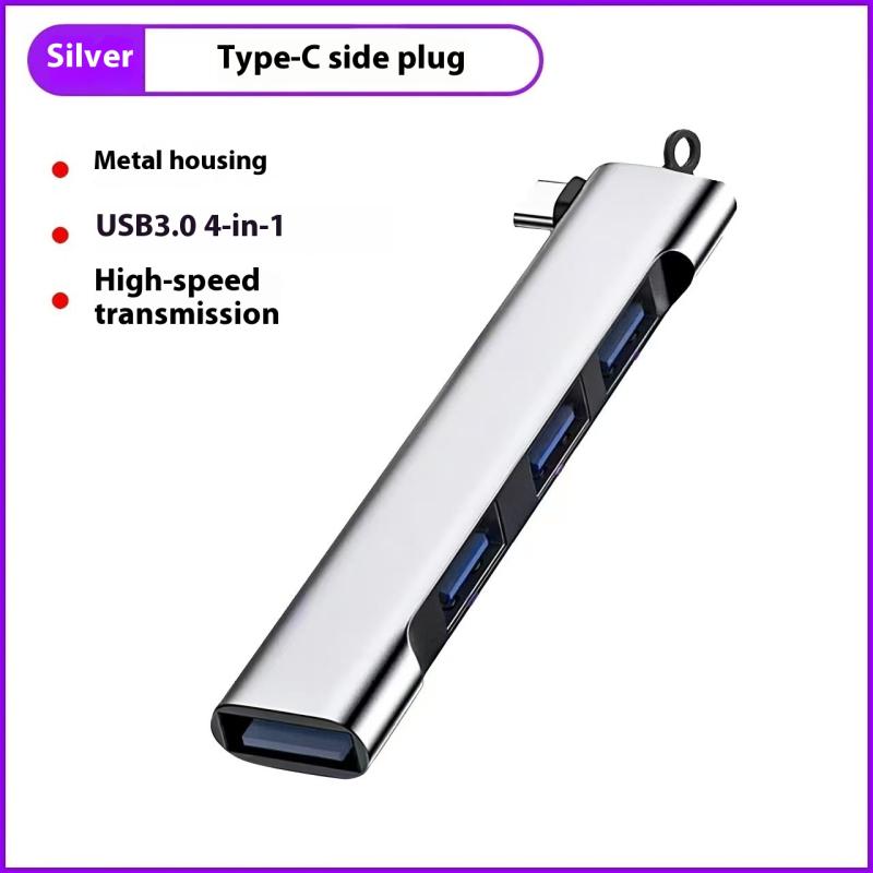 Hot Sale 1 Piece PC Computer Accessories 4Port USB 3.0 Hub High Speed Type C Splitter 5Gbps Multiport HUB 4 USB 3.0 2.0 Ports