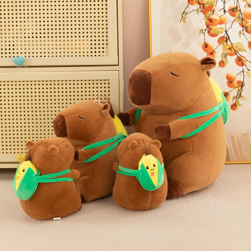 25CM Capybara Plush Simulation Capybara Anime Fluffty Toy Cute Doll Stuffed Animals Soft Doll Play House for Kids Birthday Gifts