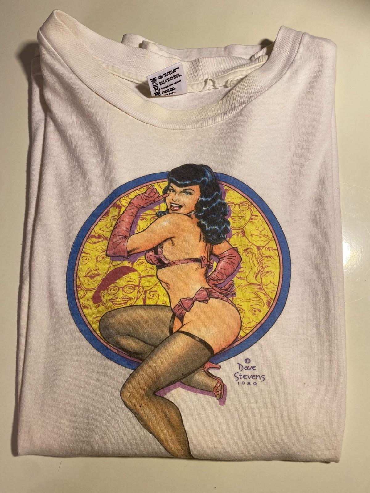 VTG Bettie Page T-shirt Tee Unisex All Size LT725 L