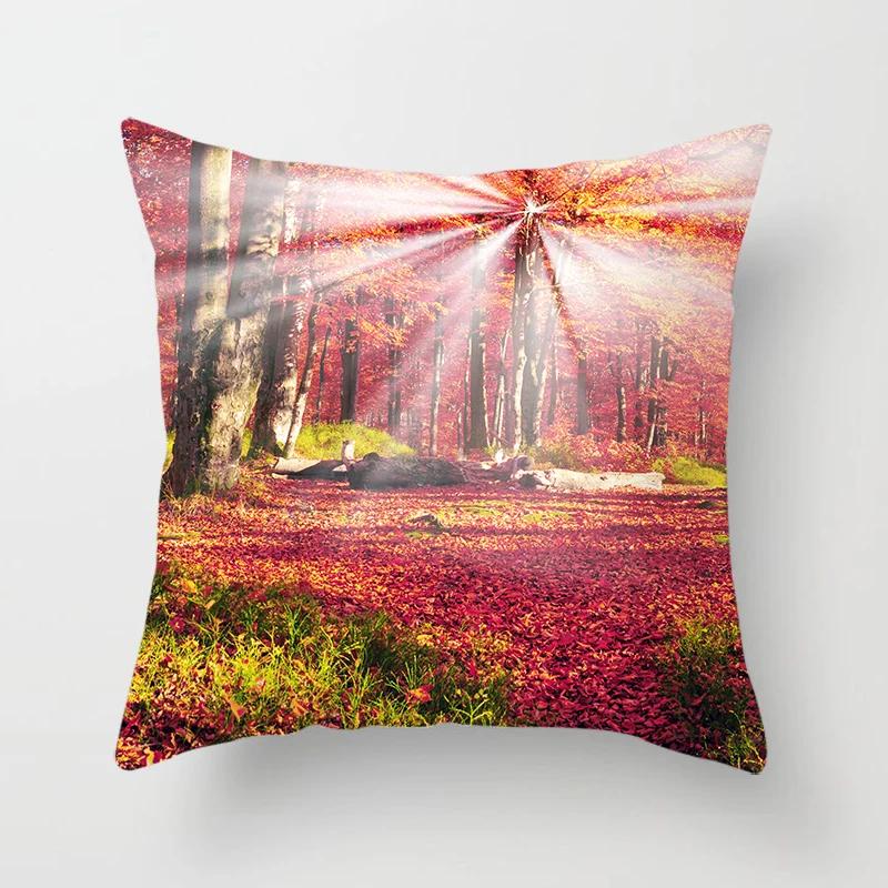 Mountains, Rivers, Forests, Landscape Pillowcases, Sofa Furnishings, Office Cushion Covers, Bedroom Room Home Decoration X