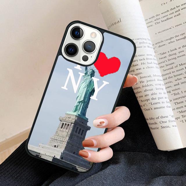 Dark Night New York City Phone Case Back Cover for iPhone 17 Air 16 15 14 13 11 12 Pro Max Plus Fundas Coque