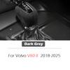 For Volvo S60 S90 V60 V90 XC60 XC90 2016-2015 Suede Leather Gear Shift Knob Cover Trim Replacement Parts Red Dark Grey Style
