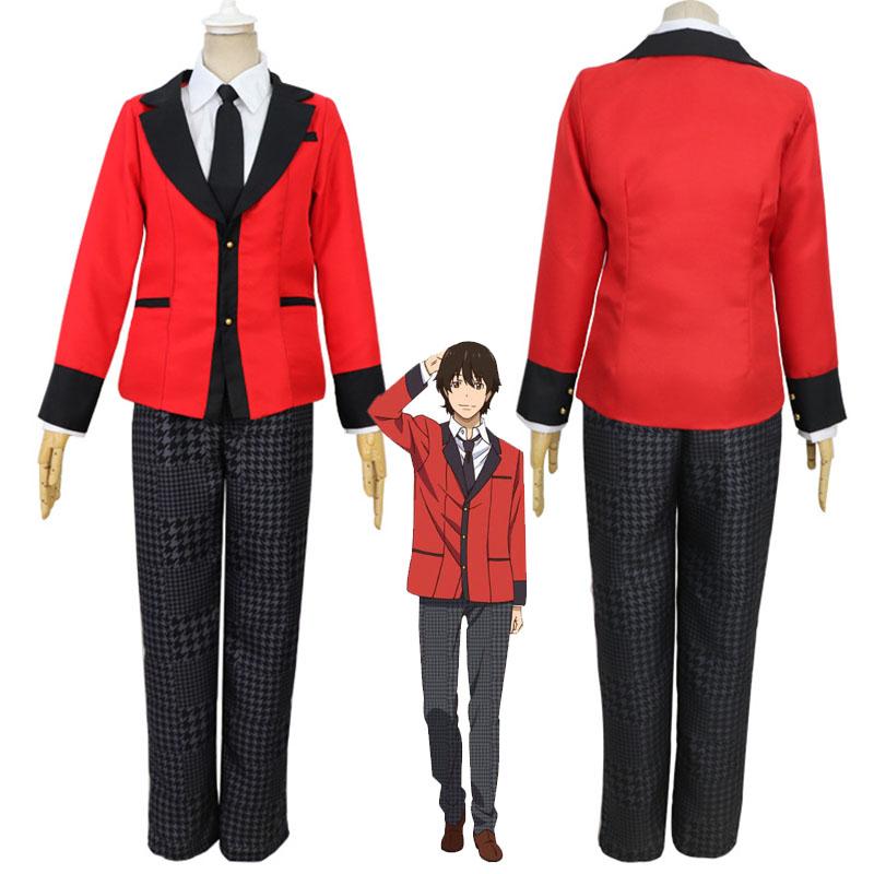 Kakegurui Jabami Yumeko Ryota Suzui Uniform Cosplay Costume Halloween Suit Dress