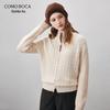 Women's Wool Zip Cardigan Jacket