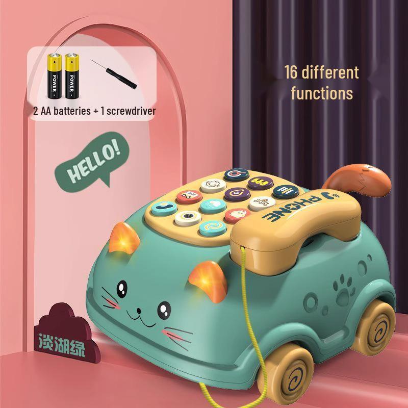 Zweisprachiges Englisch-Chinesisch Lern-Katzen-Telefon-Spielzeug für Kinder
