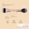 Milagro Beauty Double Duty Dual-Ended Makeup Brush - For Cream & Powder, Ultra-Soft Vegan Bristles, Pro Finish & Travel-Friendly Design