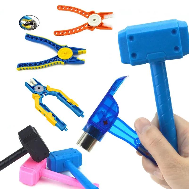 Technology Parts Hammer Pliers Clip remover DO IT YOURSELF assembly Brick High-tech Tool Accessories Construction Block Tool Designer