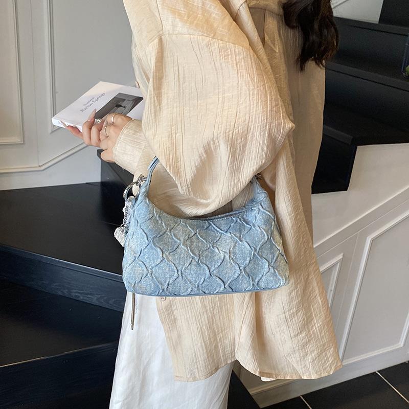 Handbag Women's New Fashion Denim Shoulder Bag Casual Messenger Bag