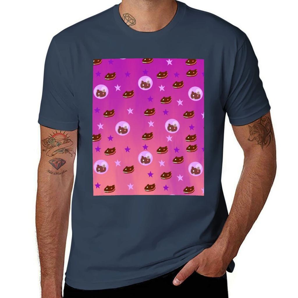 Cookie Cat T-Shirt Leichtes Druck-T-Shirt