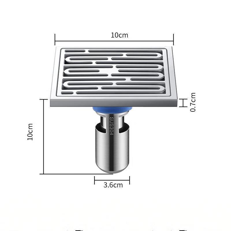 CHENDU Напольный трап из нержавеющей стали 304 с высоким гидрозатвором