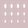 24/30PCS/BOX Cat Eyes False Nail 3D Bow Ripple Love Pearl Full Cover Fake Nail with Jelly Stickers Simple French Lines Nail Tips