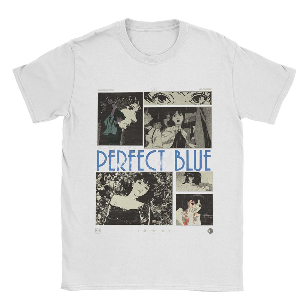 PERFECT BLUE T Shirt Summer Cotton T Shirts For Men Hipster Custom DIY Tshirt Short Sleeve Y2K Basic Tops