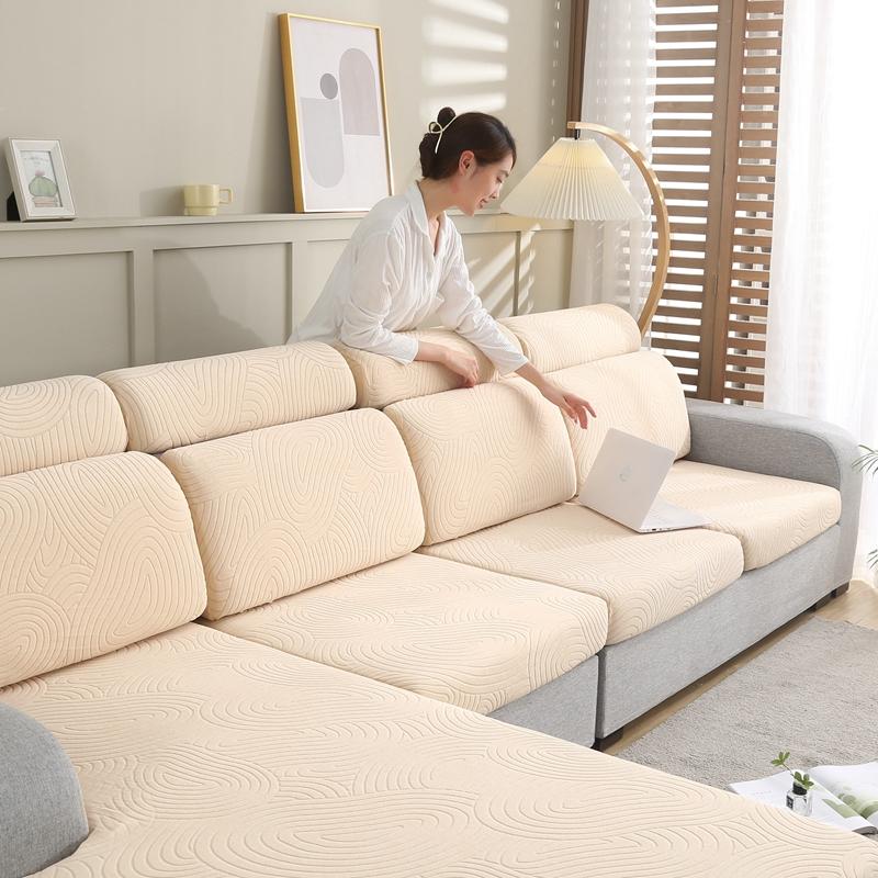 Tree Design Sofa Towel Jacquard Sofa Cover Fix Tight Anti -Slip Cushion Seat Seat Cover On Sofa Decorate Living Room Easy Install