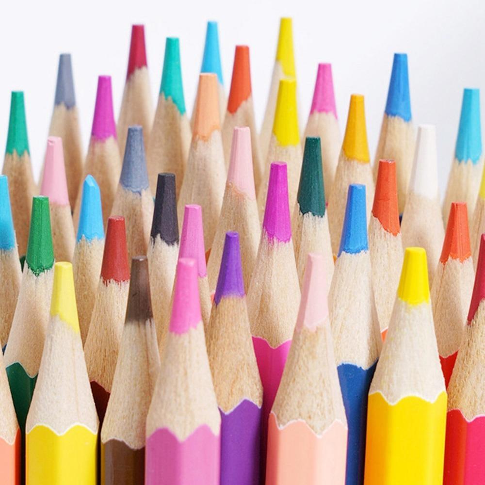 72PCS smooth lead core oil-based pencil set hexagonal barrel artist drawing kit art creation