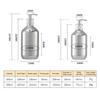 Electroplating Shampoo Bottle PET Press Type Lotion Empty Bottle Bathroom Shower Gel Large-Capacity Soap Dispenser