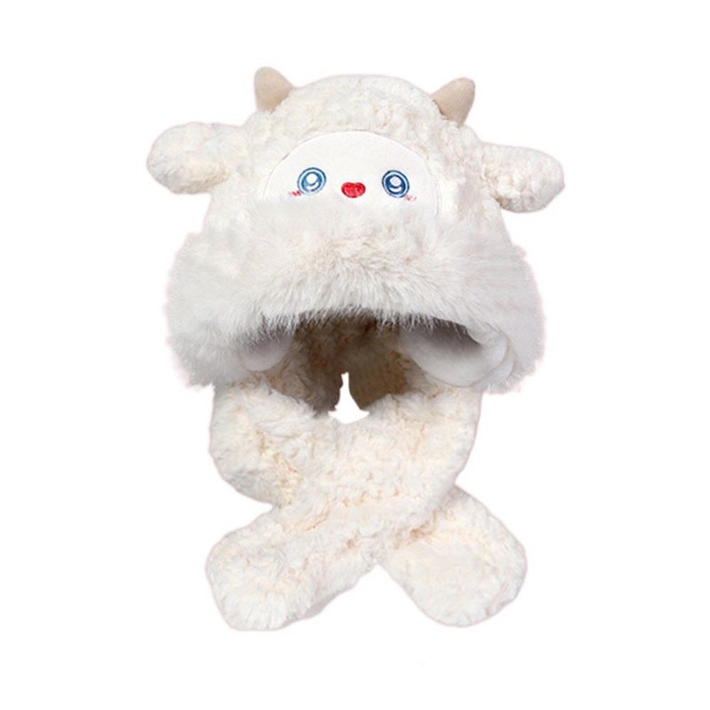 Warm Little Sheep Plush Hat Cartoon Lei Feng Cap Creative Ear Protection Hat  Girls