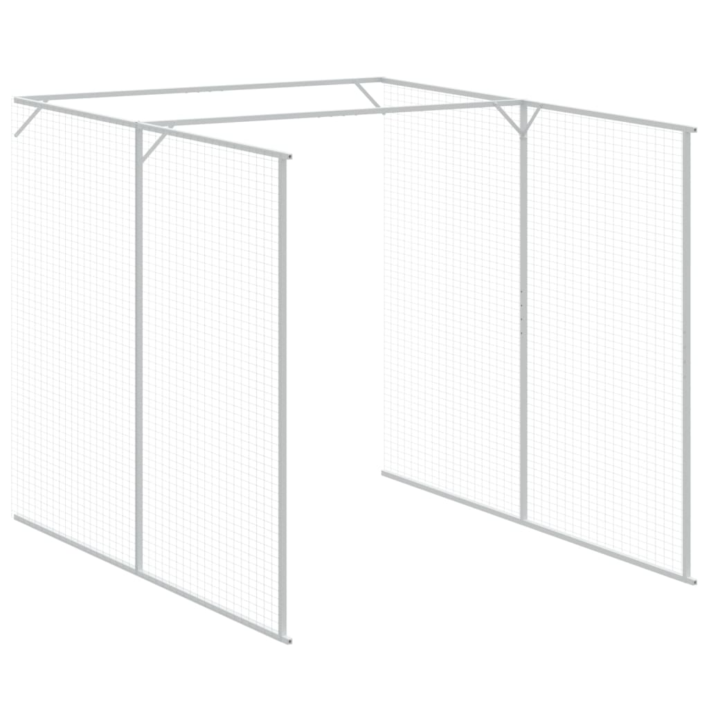Vidaxl Buda Dla Psa, Z Wybiegiem, Antracytowa, 165X659X181 Cm, Stal