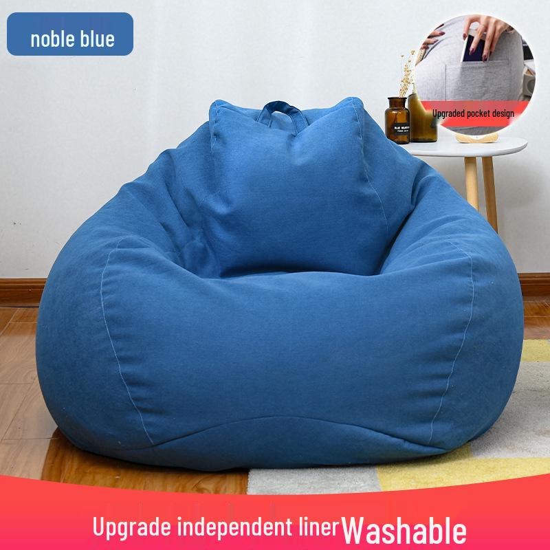 Baumwoll-Leinen abnehmbarer waschbarer Sofasitzsackbezug