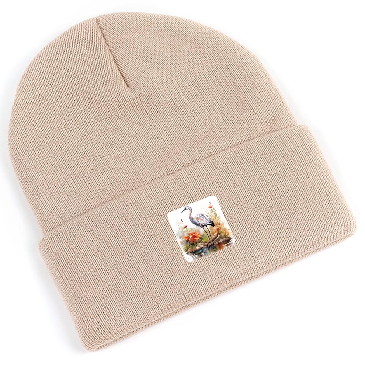 Шапка бини Crane Rill зимняя вязаная — фото 13