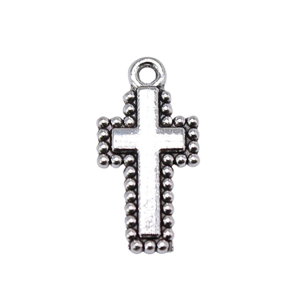 Pingentes de Cruz Clássica em Liga de Metal Multicor Para Joias Cristãs Minimalistas