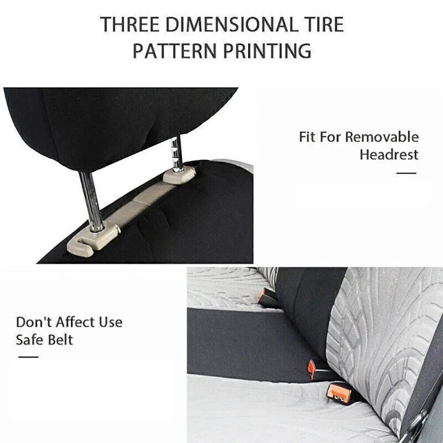 Universal Car Seat Cover Set Front Split Rear Seat Suitable for Car SUV Mazda TOYOTA Sedan Van Car Breathable Interior Cover