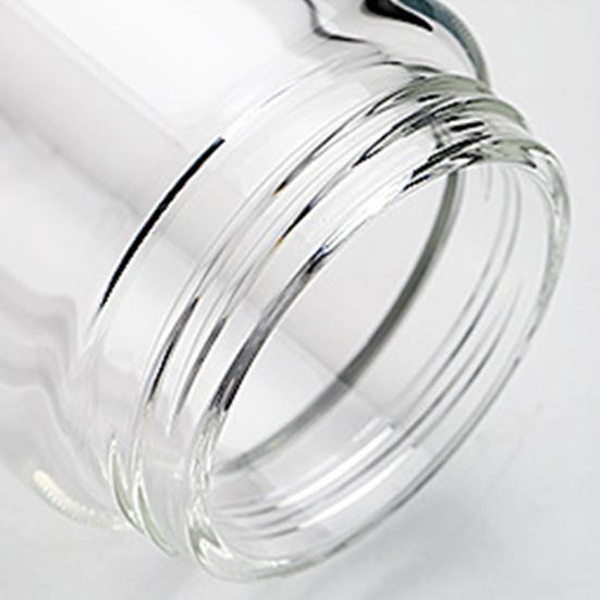 Glass Water Bottle Nice-looking Healthy Heat-resisting Water Bottle Plastic Leak-proof Drinking Cup Home