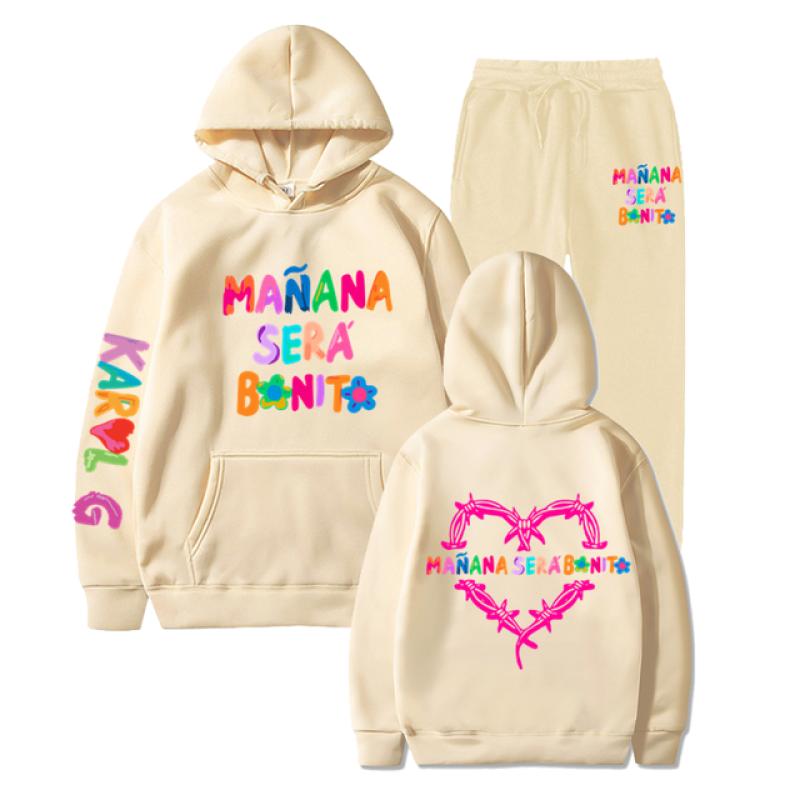 2023 New Karol G Manana Sera Bonito Singer Men/Women Fashionable Tracksuit Costume Men Women Clothing Anime New Hoodie