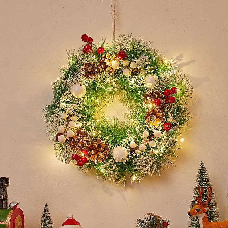 Christmas Door Wreath & Holiday Ornament for Festive Decor
