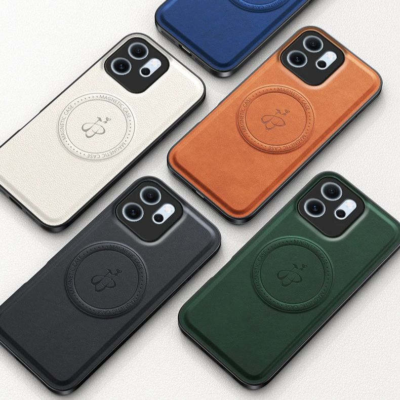 Wireless Charging Magnetic Case for OPPO Reno 15 Pro 15F 15FS 5G Reno15 F FS Protective Cover PU Leather Hard Back Shell Coque