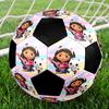 Balón de Fútbol Talla 5 Temático de La Casa de Muñecas de Gabby, Adecuado para Partidos Tanto en Interiores como en Exteriores, un Regalo Adecuado para Todos.