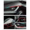 For Peugeot 208 2020 2021 2022 2023 2024 2025 Solf Carbon Fiber Center Console Gear Shift Frame Window Switch Trim Cover Sticker