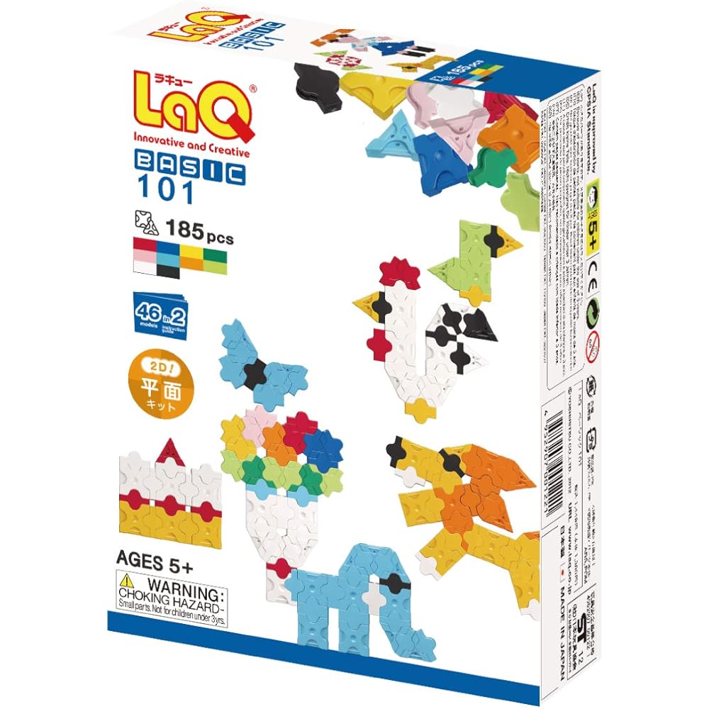 Yoshiritsu LaQ Basic 101 Flat Kit Building Blocks Educational Toy