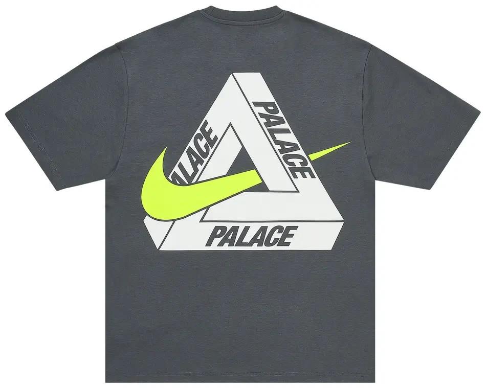 PALACE Nike Tri Swoosh T-Shirt Charcoal