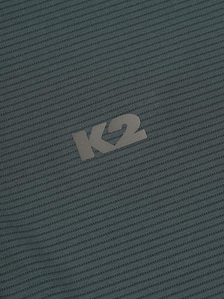 K2 Boost_Hybrid Long Sleeve Zip-Up_Hunter Green
