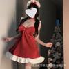 Sex Lingerie Sexy Pure Desire Qqny Pajamas Uniform Clothes Red Christmas Maid Outfit