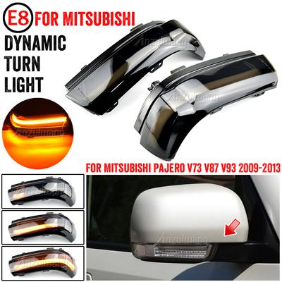 Car Dynamic Turn Signal Light LED Side Mirror Indicator Blinker Lamp For Mitsubishi Pajero V73 V77 V93 V97