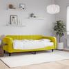 VidaXL Daybed with Mattress Yellow 100x200 Cm Velvet 3197051
