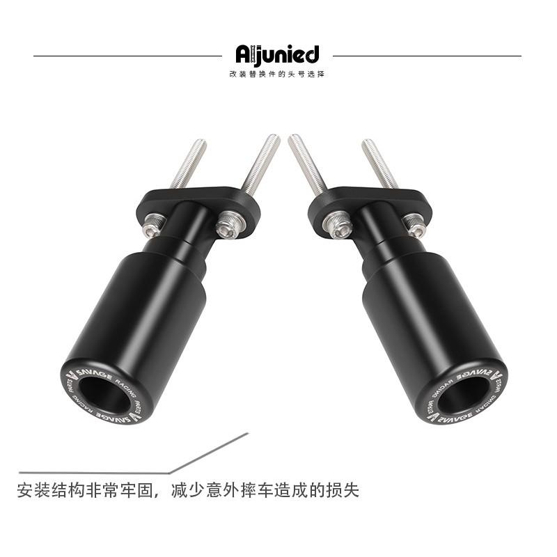 Motorcycle Crash Protector Bar With Rubber Guard Suzuki GSF600 Bandit GSF600S - Black Nylon Reinforced