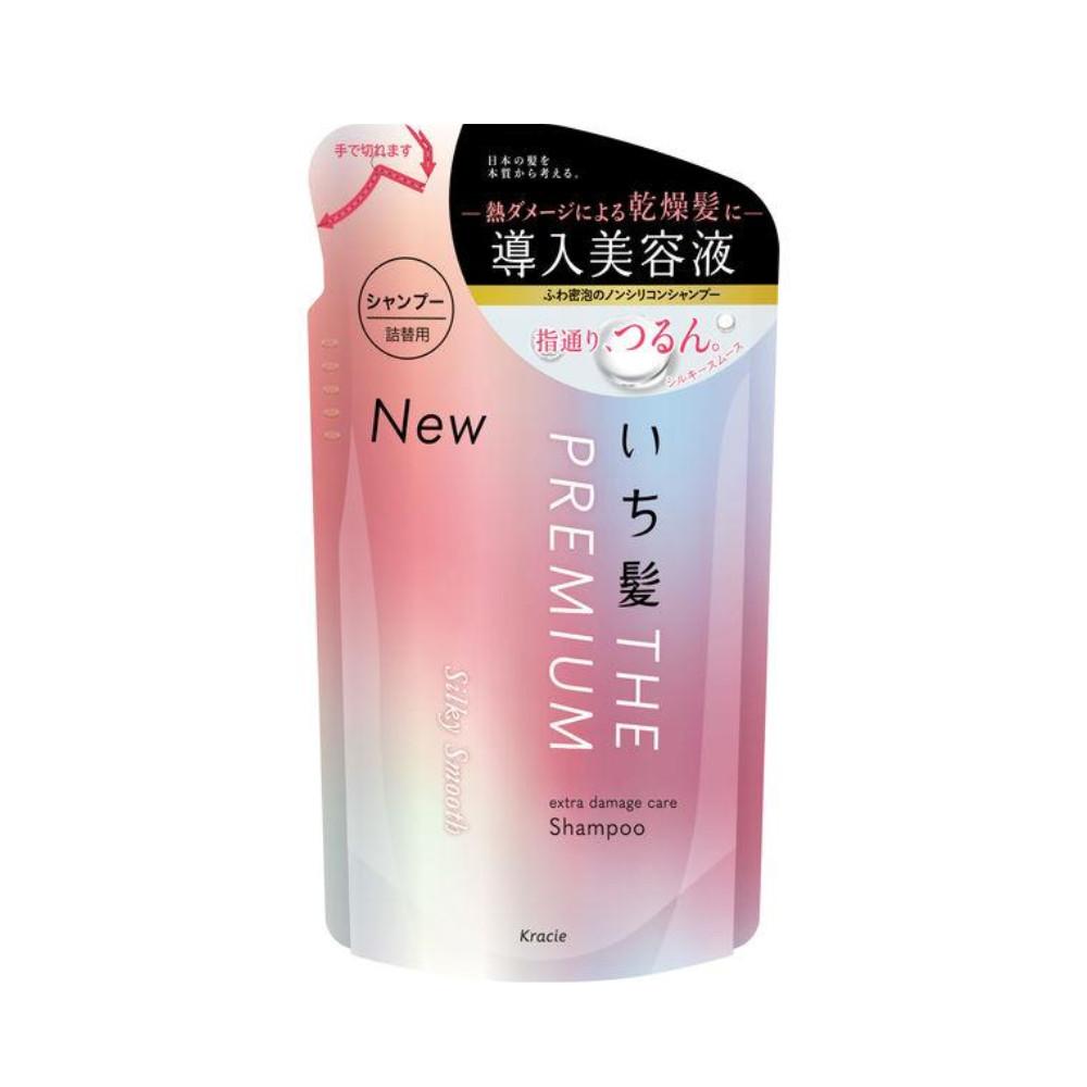 Kracie Ichikami The Premium Shampoo Extra Damage Care Introductory Essence in Silky Smooth Refill 340ml