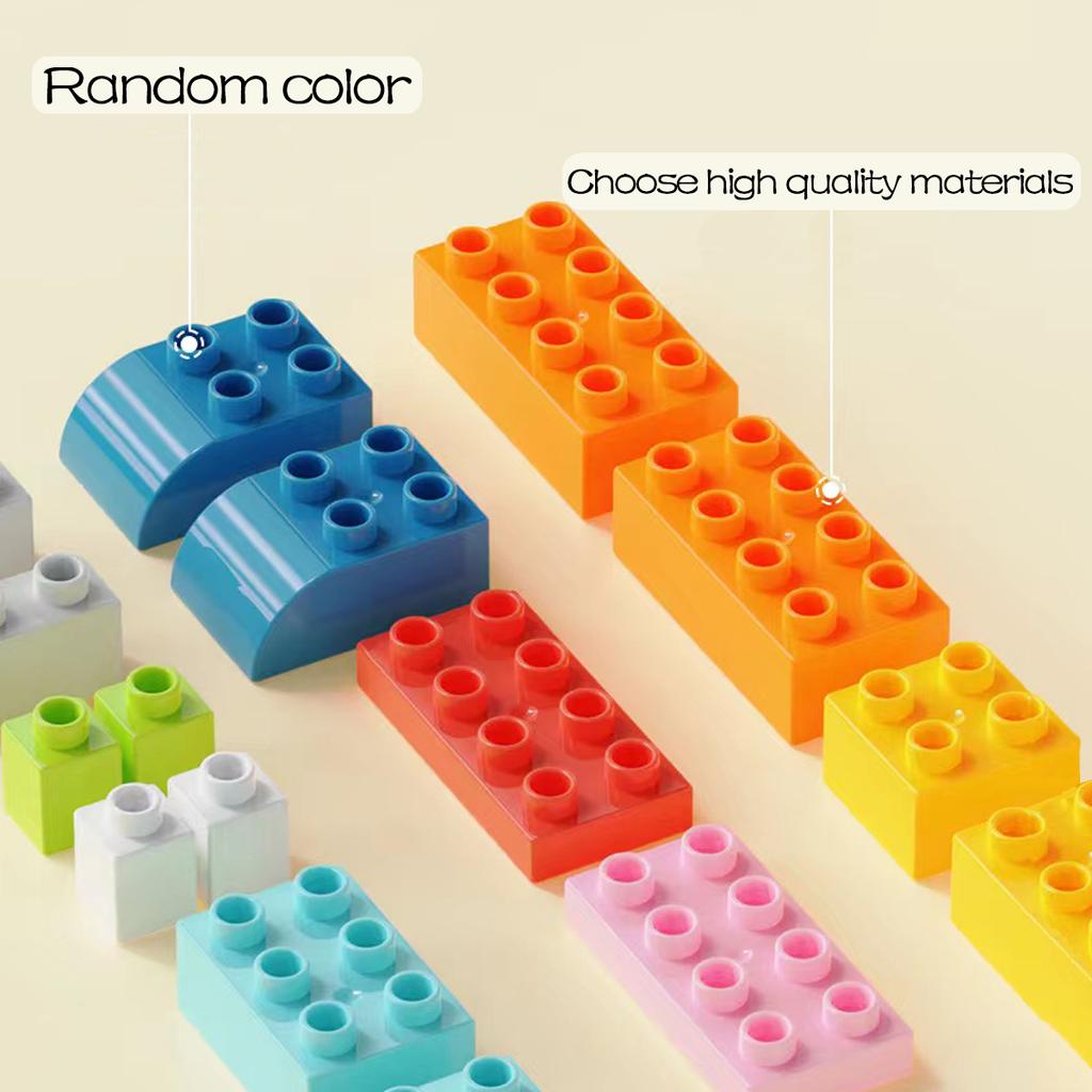 Big Blocks Bulk Building Bricks Set for Kids Toddlers 186piece Creative Gifts for Girls Boys Compatible Duplo Animal Toys