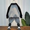 Set di Abbigliamento Autunnale alla Moda per Bambini 2024 Comodo Design in Cotone a Manica Lunga Per Ragazzi