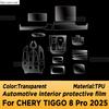For CHERY TIGGO 8 Pro 2025 Panel Navigation Automotive Interior Screen TPU Protective Film Anti-Scratch Accessories