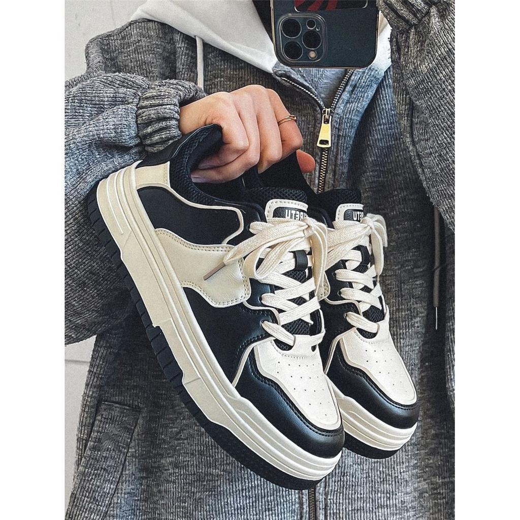 2025 Spring New Internet Celebrity Shoes Men's Ins Trendy Versatile Niche Students American Board Shoes Platform Sports Shoes Men