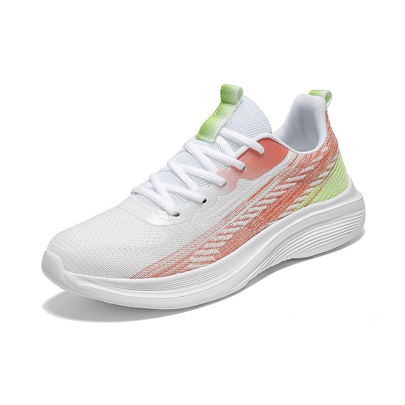 Shoes mesh fly-woven couple shoes lightweight soft-soled running shoes new breathable casual sports shoes 35