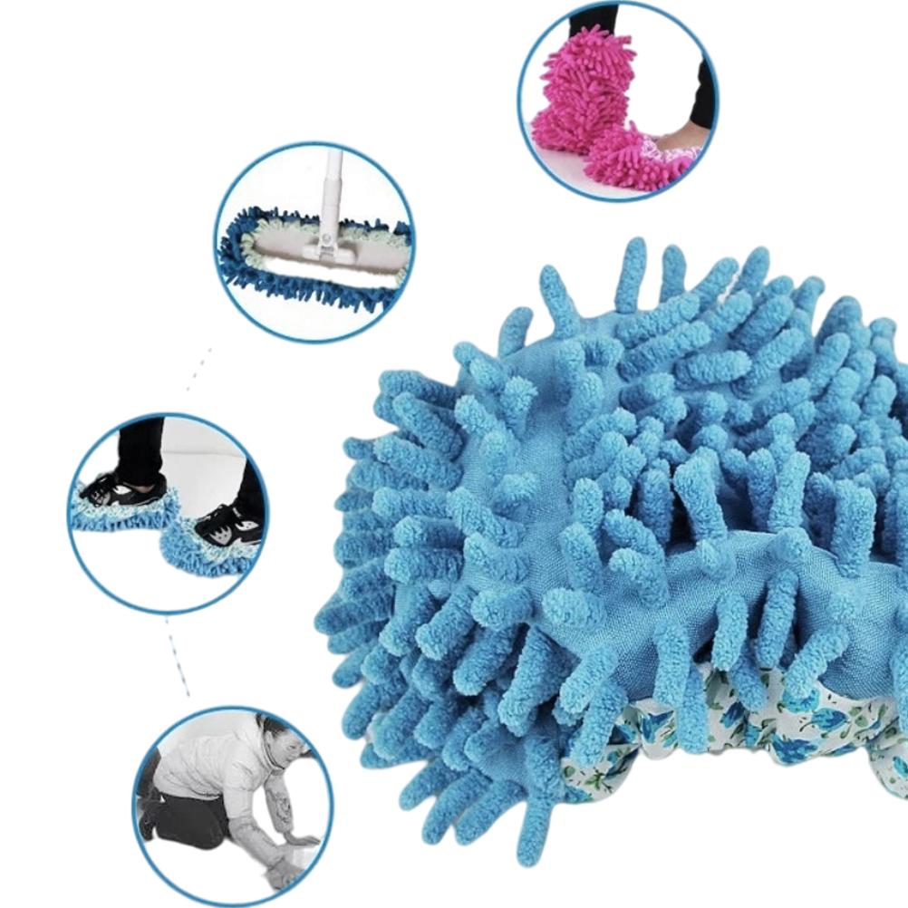 Floor Cleaning Mop Slippers Removable Shoe Covers Washable Mops Socks Sweeping Cleaning for Kitchen